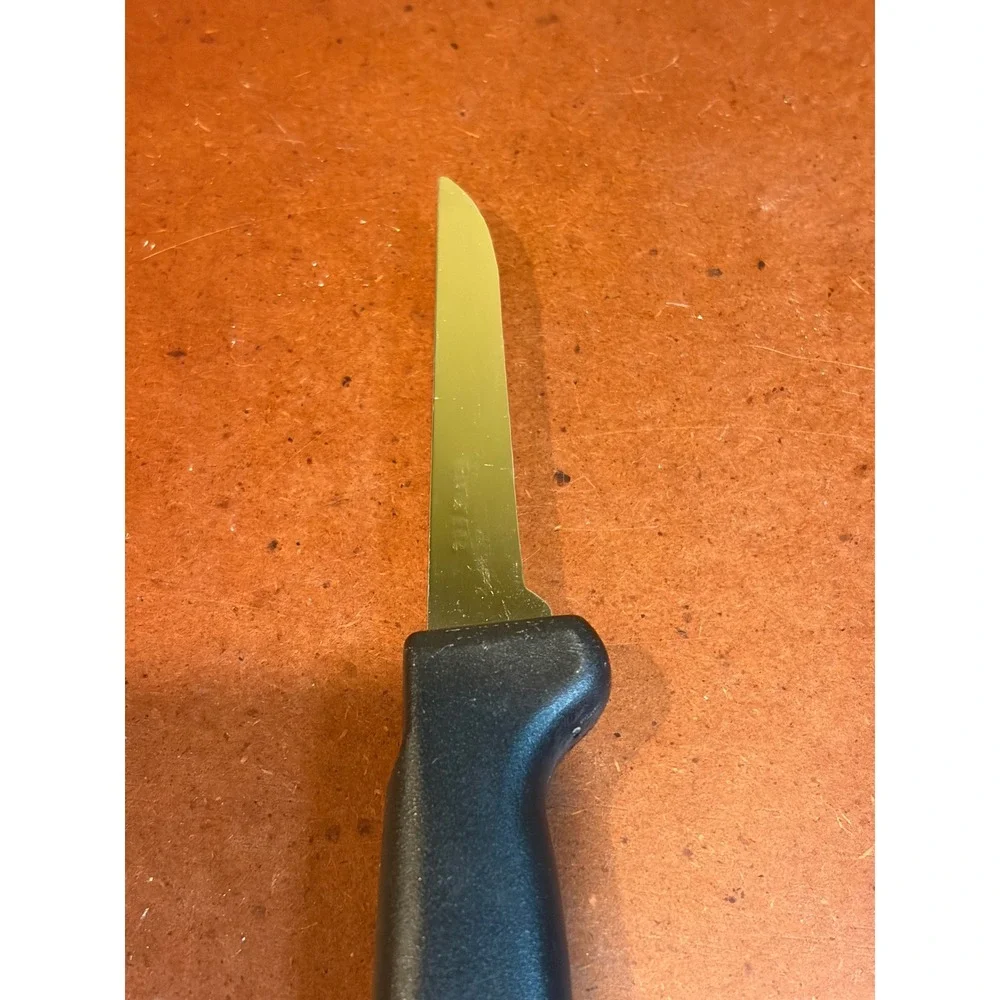 Stainless Steel Paring Knife Black Handle 3 Inch Blade Kitchen Utility Tool